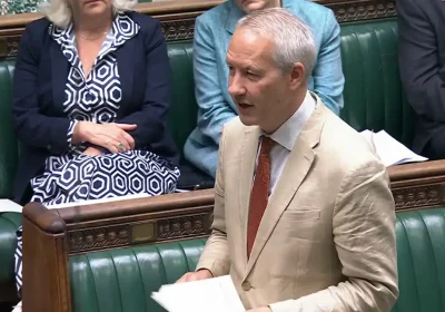 Taunton & Wellington MP Gideon Amos challenged the minister over funding for the new station. Picture: Parliament UK