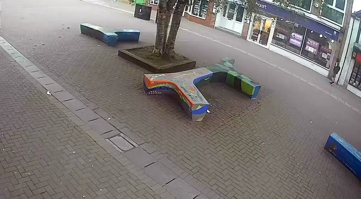 The incident occurred in Taunton High Street. Picture: Avon & Somerset Police