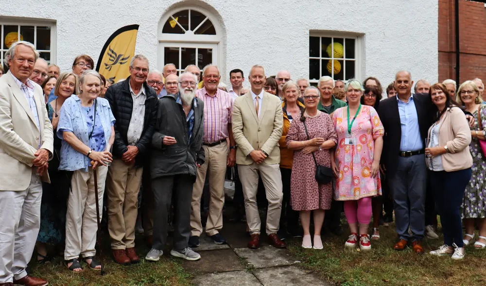 Members of the Taunton & Wellington Liberal Democrats at the launch of the new offices in Taunton