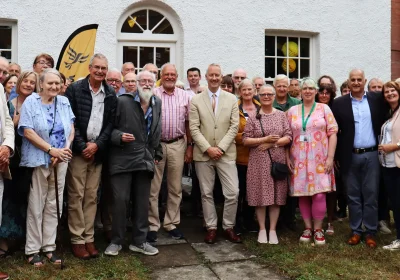 Members of the Taunton & Wellington Liberal Democrats at the launch of the new offices in Taunton