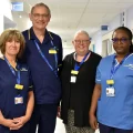 Members of the Musgrove Park Hospital team
