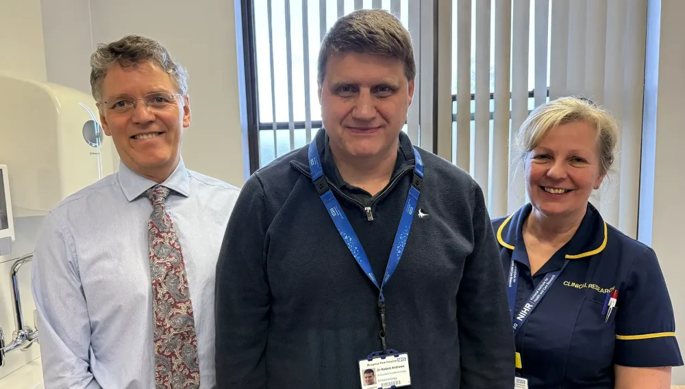 Professor Richard Welbourn - consultant bariatric surgeon, Professor Rob Andrews - consultant endocrinologist, Nicki Salter - research team leader for bariatrics, weight management and endocrinology