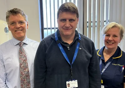 Professor Richard Welbourn - consultant bariatric surgeon, Professor Rob Andrews - consultant endocrinologist, Nicki Salter - research team leader for bariatrics, weight management and endocrinology
