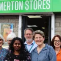 MP Sarah Dyke visited Somerton Stores to hear about Post Office plans for the town
