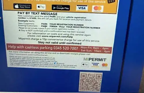 The scam code has been spotted in North Somerset car parks. Picture: NSC