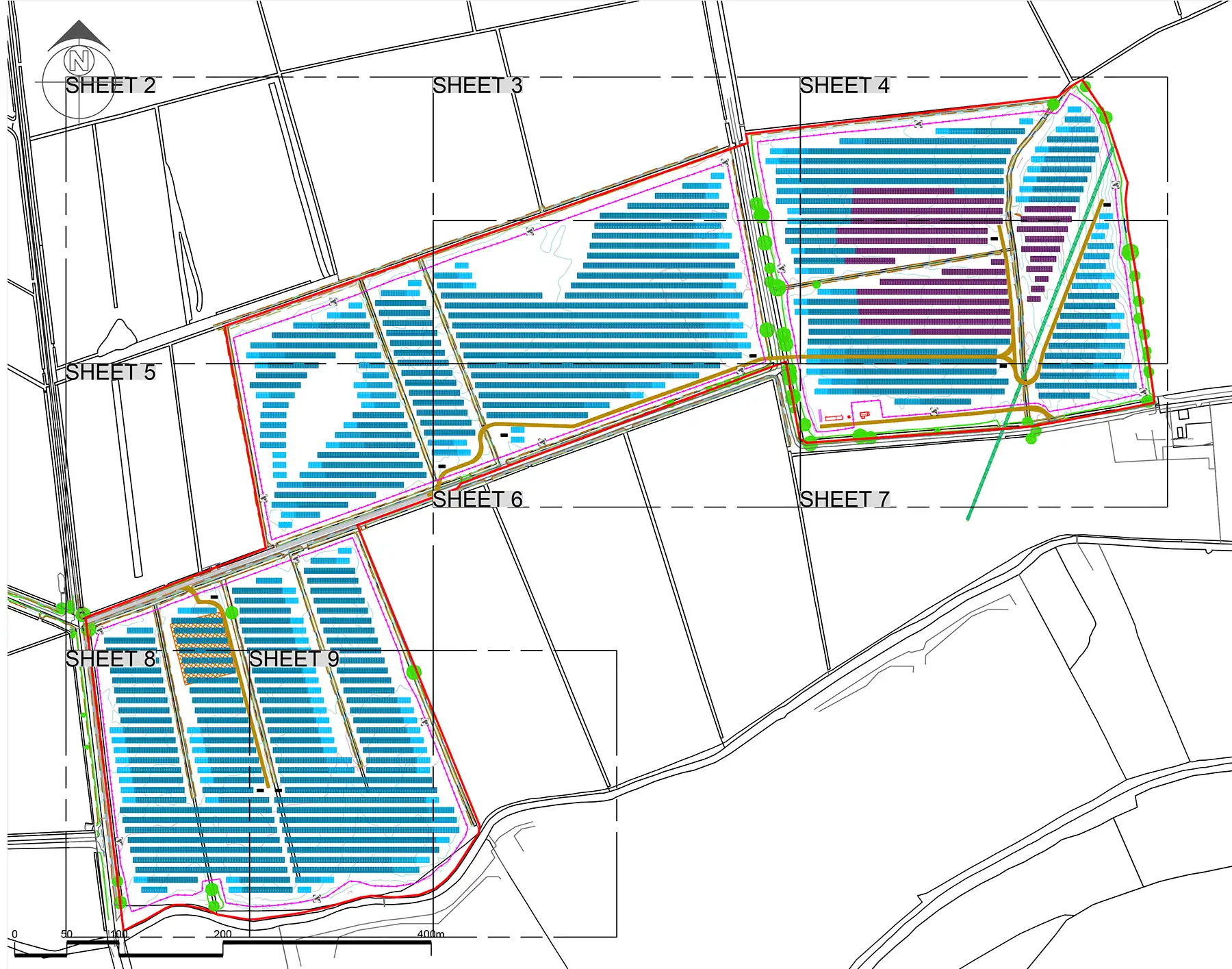 Hundreds of solar panels could be installed on the site, north of Somerton. Picture: NEO Environmental/Somerset Council