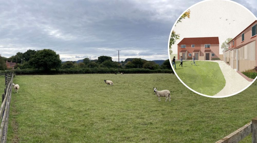New social rent homes could be built in Pearwater Road, Spaxton, near Bridgwater. Picture: Spaxton CLT/Somerset Council