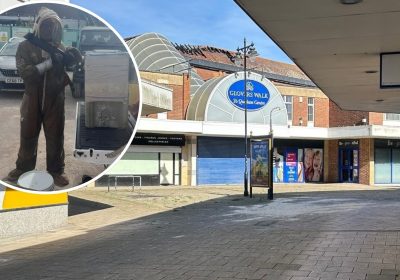 The bee hives were relocated to South Wales from Glovers Walk in Yeovil. Pictures: Somerset Council