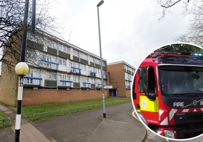 Fire crews tackled the blaze, in Bridgwater, on Tuesday night. Picture: Google