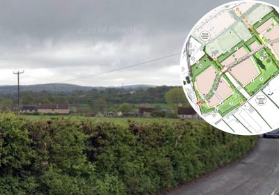 120 new homes could be built on the outsirts of Frome. Picture: Pegasus Group/Somerset Council
