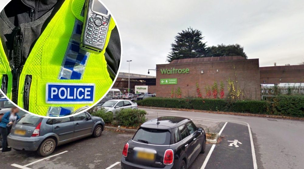 Police are visiting families after youngsters were spotted on the roof of Waitrose in Nailsea. Picture: Google