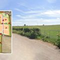 The proposal could see 170 homes built on two parcels of land in Woolavington. Pictures: Google/Pad Design/SWSD/Somerset Council