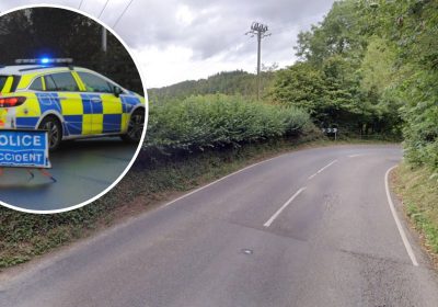 The crash happened near Steart Lane and Ashwell Lane, on the A396 on Cutcombe Hill. Picture: Google