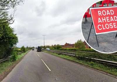 The A370 near Weston will be closed for a range of works. Picture: Google