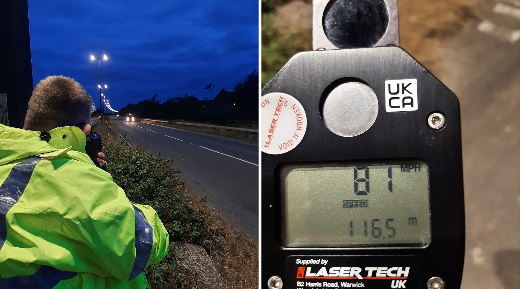 Police were out on the A370 Somerset Avenue checking speeds. Pictures: Avon & Somerset Police