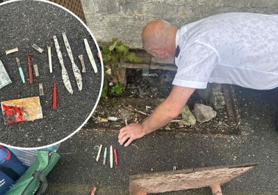 Weapons and other contraband were found in a drain at Shepton Mallet Prison