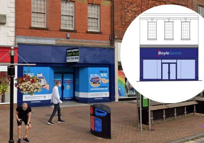 The Boylesports branch could soon be installed at the former Carphone Warehouse in Taunton. Pictures: Google/Somerset Council