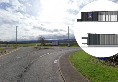 The new Aldi could be built off the A38 at Chelston, near Wellington. Pictures: Google/Kendall Kingscott/Somerset Council