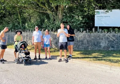 Participants took on a 4.5-mile route during the Whatley quarry loop challenge