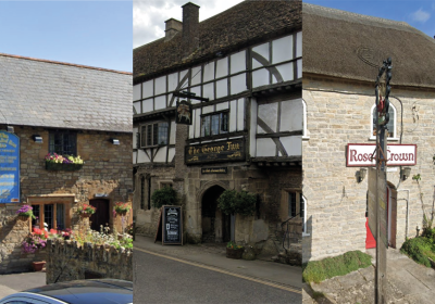 The Muddled Man in Crewkerne, The George Inn in Norton St Philip and the Rose & Crown in Huish Episcopi Pictures: Google