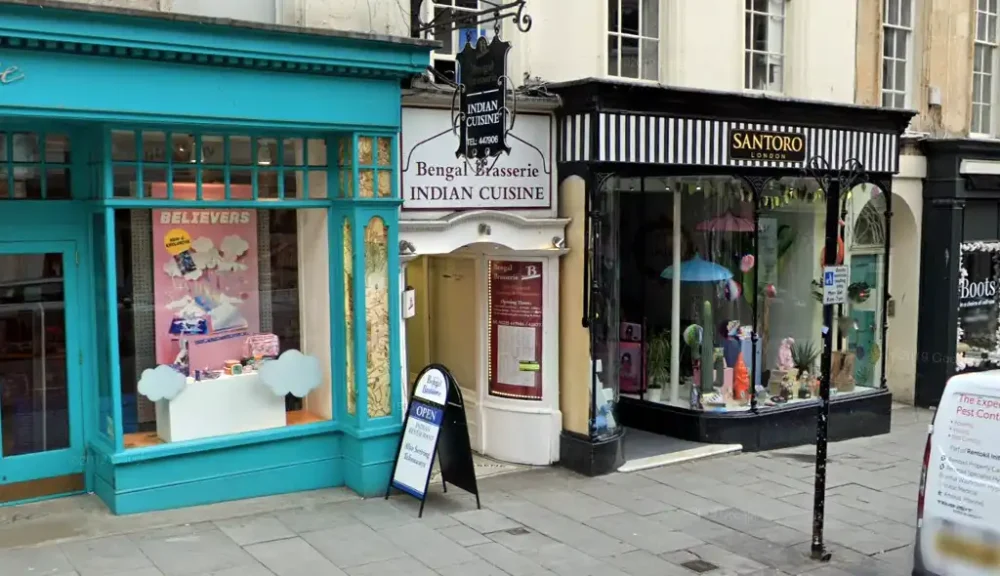 The lease for the Bengal Brasserie, in Bath, is up for sale. Picture: Google