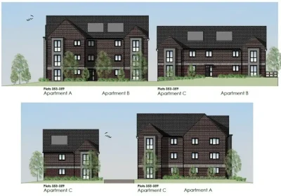 How the apartment blocks in Bridgwater could look. Picture: Think Urban/Somerset Council