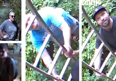 Officers want to identify these people after a break-in at a property in Maunsel Road, North Newton. Pictures: Avon & Somerset Police