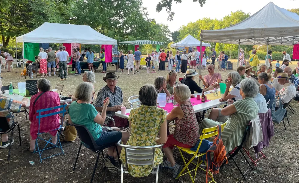 Community restaurant Canteen took to the outdoors in Frome