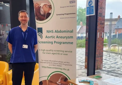 Bryan Shenington-Price, AAA screening practitioner at Somerset NHS Foundation Trust