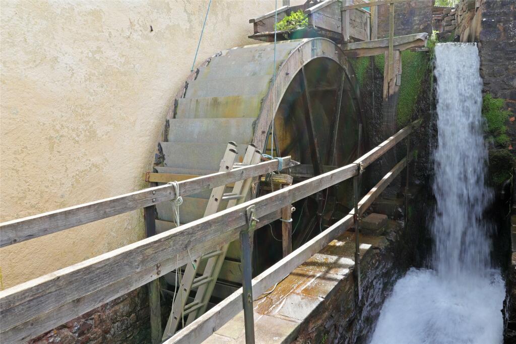 Cowbridge Mill includes a working 14ft water wheel