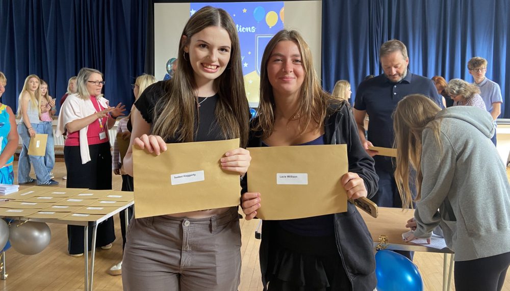 Students celebrating their results Picture: King Arthur’s School