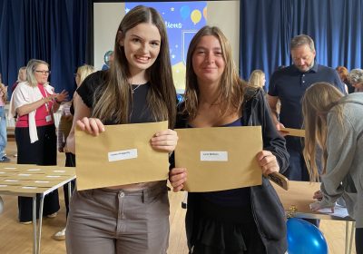 Students celebrating their results Picture: King Arthur’s School