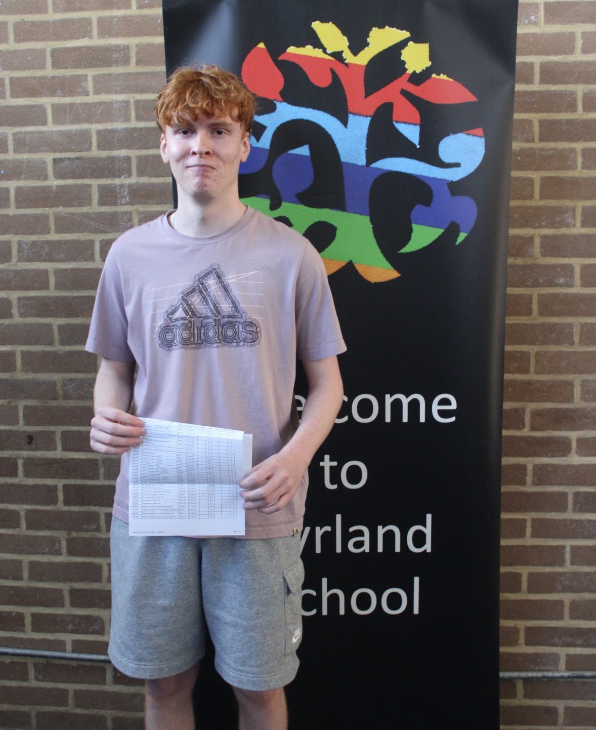 Charlie R who exceeded his target grades in multiple subjects Picture: Pyrland School