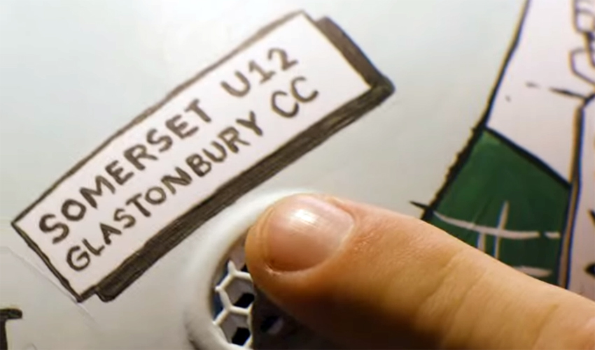 Jos scored his first hundred in a game between SOmerset U12s and Glastonbury CC. Picture: Vitality/England Cricket