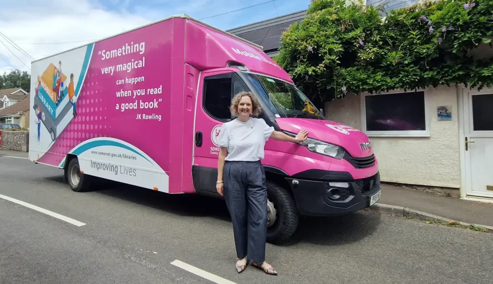 Frome & East Somerset MP Anna Sabine has been out and about with the Somerset Mobile Library