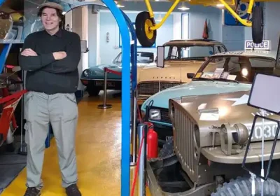 Patrick Hawkins at his beloved County Classics Motor Museum, in Taunton. Picture: County Classics Motor Museum
