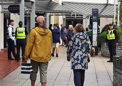 Officers carried out an awareness and prevention event at Clarks Village, in Street. Picture: Avon & Somerset Police