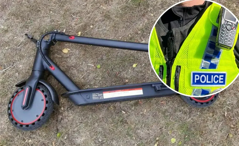 Two e-scooters were seized by police in Yeovil this week. Picture: Avon & Somerset Police