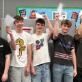 Students celebrating their results Picture: Ansford Academy