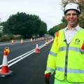 Cllr Ricvhard Wilkins, of Somerset Council, at the M5/A38 project. Picture: Somerset Council