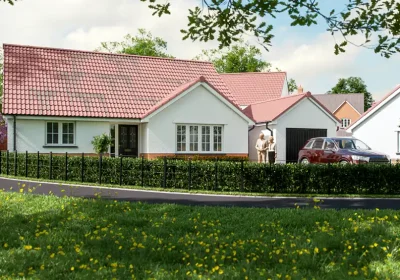 Work is underway on the new bungalows at Killams Park, Taunton. Picture: Summerfield Homes