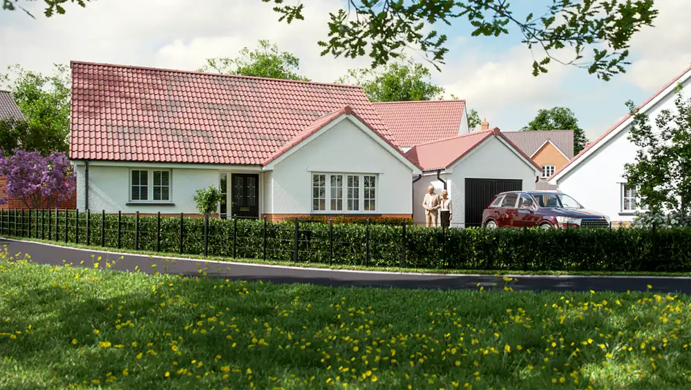Work is underway on the new bungalows at Killams Park, Taunton. Picture: Summerfield Homes