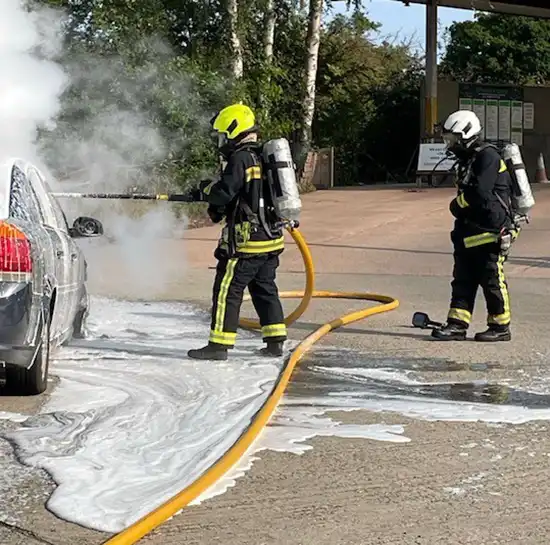 Firefighters tackled the blaze in Sparkford this morning (August 6). Picture: Castle Cary Fire Station