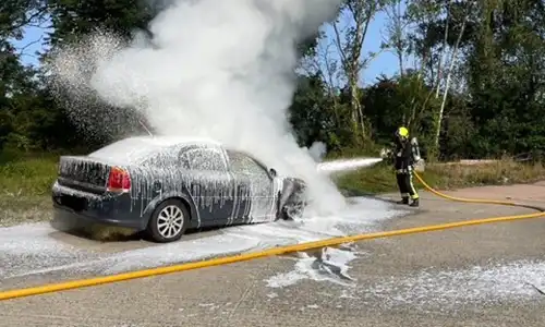 Firefighters tackled the blaze in Sparkford this morning (August 6). Picture: Castle Cary Fire Station