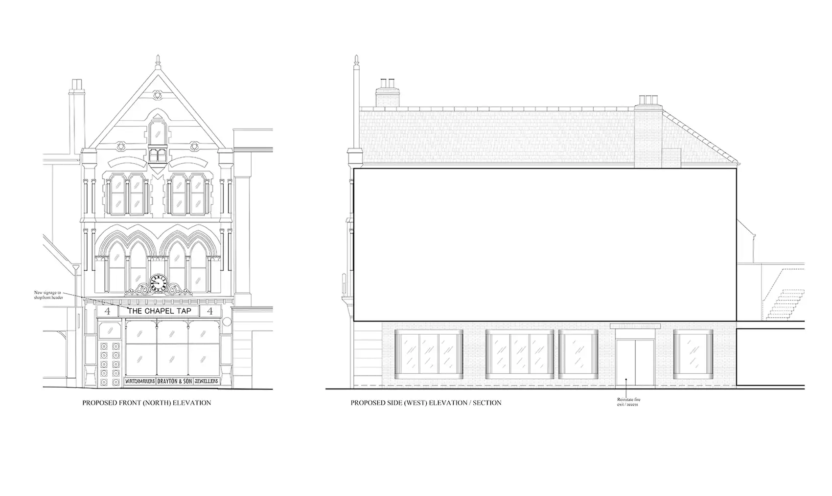 How the proposed Chapel Tap bar and retail premises could look at the former Jack Wills shop in Taunton. Picture: Court Design/Somerset Council