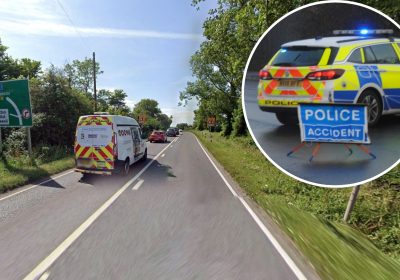 The crash happened on the A39 near Chilton Polden. Picture: Google