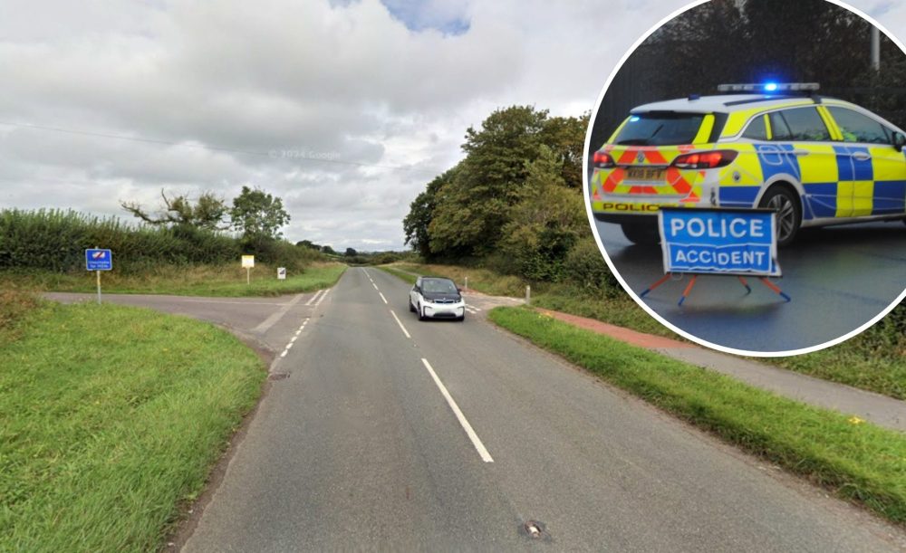 The biker sadly died after the crash, near Chew Magna, on Sunday night. Picture: Google