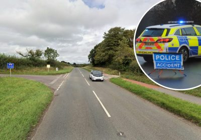 The biker sadly died after the crash, near Chew Magna, on Sunday night. Picture: Google