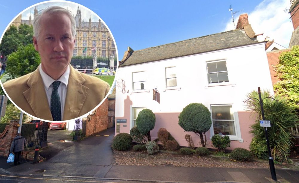 Wellington MP Gideon Amos, inset, says he has been assured more GPs are set to be recruited after the Luson Surgery announced it was closing. Picture: Google