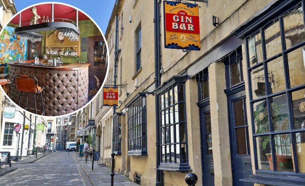 The Bath Gin Bar, in Queens Street, is up for sale. Pictures: Cooper & Tanner/Right Move